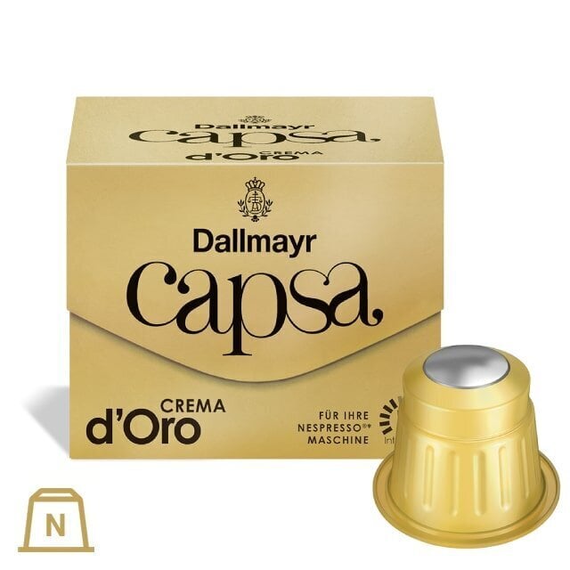Dallmayr Capsa CREMA D'ORO Nespresso®*, 10 tk hind ja info | Kohv, kakao | kaup24.ee