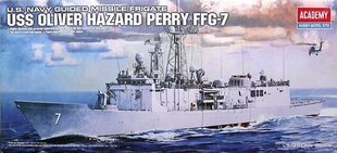 Склеиваемая модель Academy 14102 USS OLIVIER HAZARD PERRY FFG-7 1/350 цена и информация | Склеиваемые модели | kaup24.ee