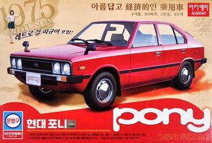 Liimitav mudel Academy 15137 Hyundai Pony 1/24 цена и информация | Склеиваемые модели | kaup24.ee