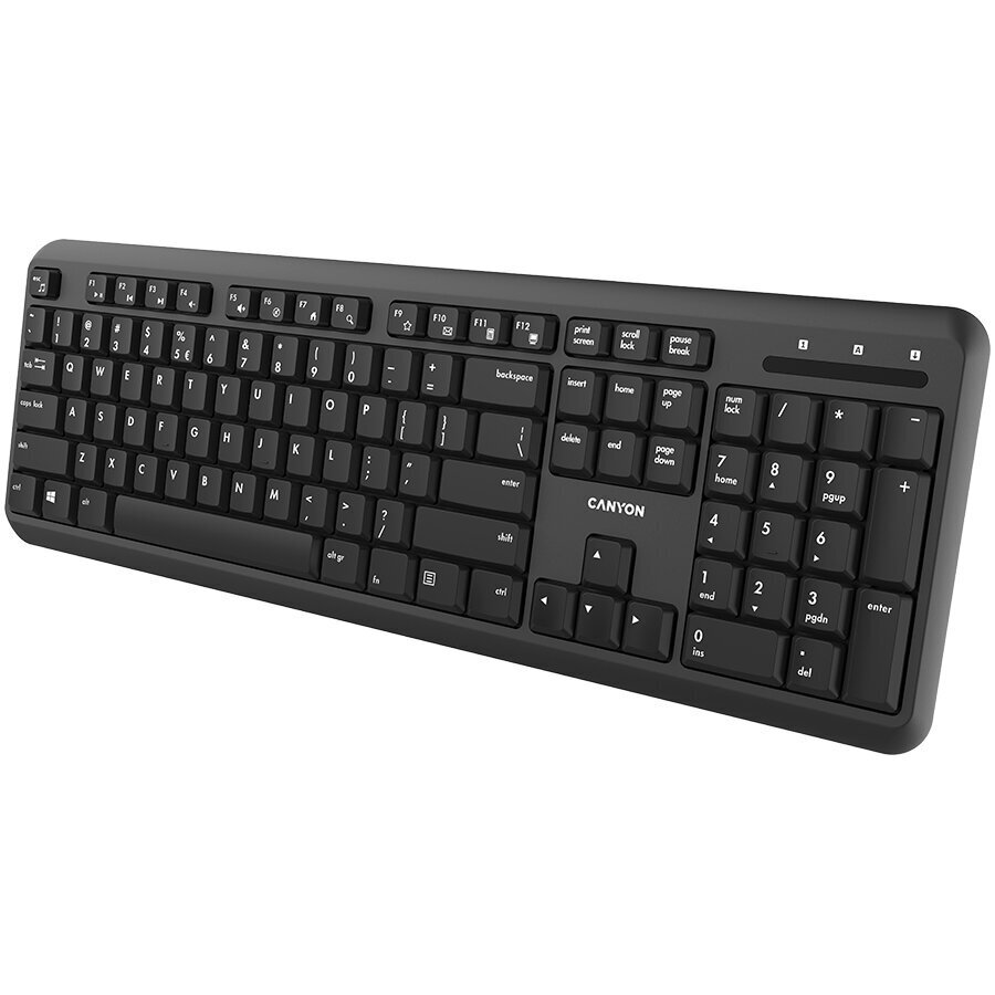 Wireless keyboard with Silent switches ,105 keys,black,Size 442*142*17.5mm,460g,RU layout hind ja info | Klaviatuurid | kaup24.ee