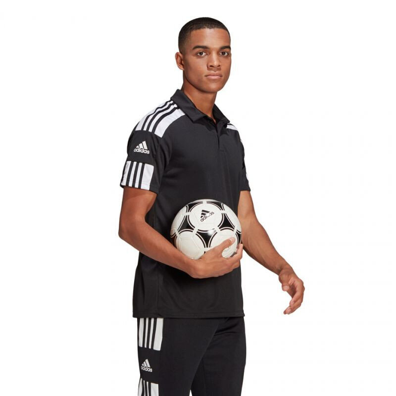 Meeste T-särk Adidas Squadra 21 Polo M GK9556, must hind ja info | Meeste T-särgid | kaup24.ee