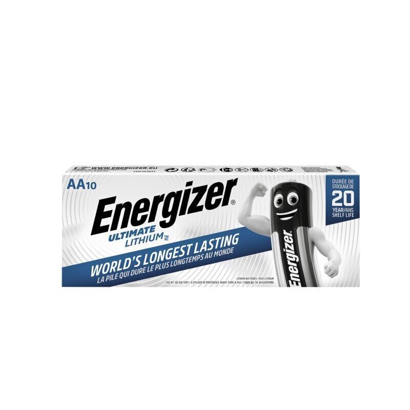 Patareid Energizer Ultimate Lithium AA, 10 tk. hind ja info | Patareid | kaup24.ee