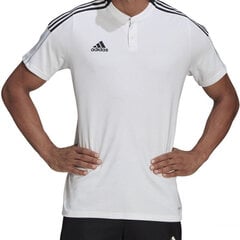 Мужская футболка Adidas Tiro 21 Polo M GM7363, белая цена и информация | Meeste T-särgid | kaup24.ee