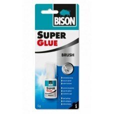 Līme Bison Super Glue с кисточкой, 5 г цена и информация | Клей | kaup24.ee