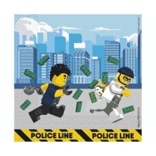 Lego City pabersalvrätikud, 33x33 cm, 20 tk hind ja info | Ühekordsed nõud | kaup24.ee