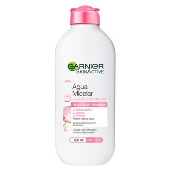 Mitsellaarvesi Niisutava Piimaga Skinactive Garnier (400 ml) hind ja info | Näopuhastusvahendid | kaup24.ee