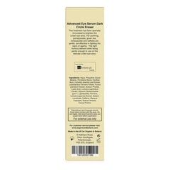Silmaümbrusseerum For Men Organic & Botanic Silmaaluste kottide vastu (15 ml) hind ja info | Näoõlid, seerumid | kaup24.ee