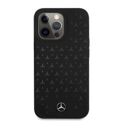 MEHCP13LSIPBK Mercedes Liquid Silicone Case for iPhone 13 Pro Black hind ja info | Telefoni kaaned, ümbrised | kaup24.ee