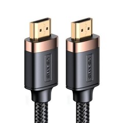 Usams U74 4K HDMI 3m, must цена и информация | Кабели и провода | kaup24.ee