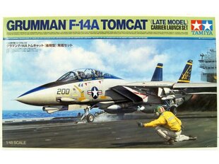 Конструктор Tamiya - Grumman F-14A Tomcat (Late Model) Carrier Launch Set, 1/48, 61122 цена и информация | Конструкторы и кубики | kaup24.ee