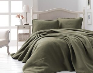 Voodikate padjapüüridega Liv Khaki, 240 x 260 cm, 3 osa цена и информация | Покрывала, пледы | kaup24.ee