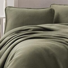 Voodikate padjapüüridega Liv Khaki, 240 x 260 cm, 3 osa цена и информация | Покрывала, пледы | kaup24.ee