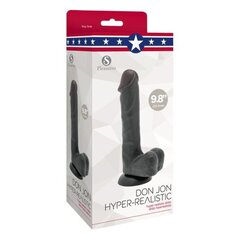 Dildo S Pleasures Don Jon Must Silikoon (20 cm) hind ja info | Dildod | kaup24.ee