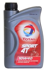 Total HI-PERF Sport 4T 10W/40 полусинтетическое масло для двигателей, 1 л цена и информация | Моторные масла | kaup24.ee