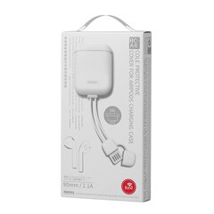 Кабель Remax AirPods Case Silica Gel Protector for Airpods 1/2 + USB Lightning cable, черный цена и информация | Наушники | kaup24.ee