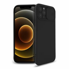 Mocco Matte Silicone Back Case Camera Protect, must цена и информация | Чехлы для телефонов | kaup24.ee