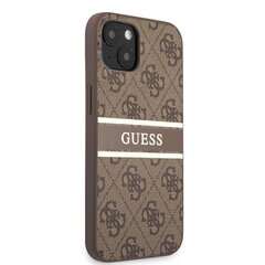 GUHCP13M4GDBR Guess PU 4G Printed Stripe Case for iPhone 13 Brown hind ja info | Telefoni kaaned, ümbrised | kaup24.ee