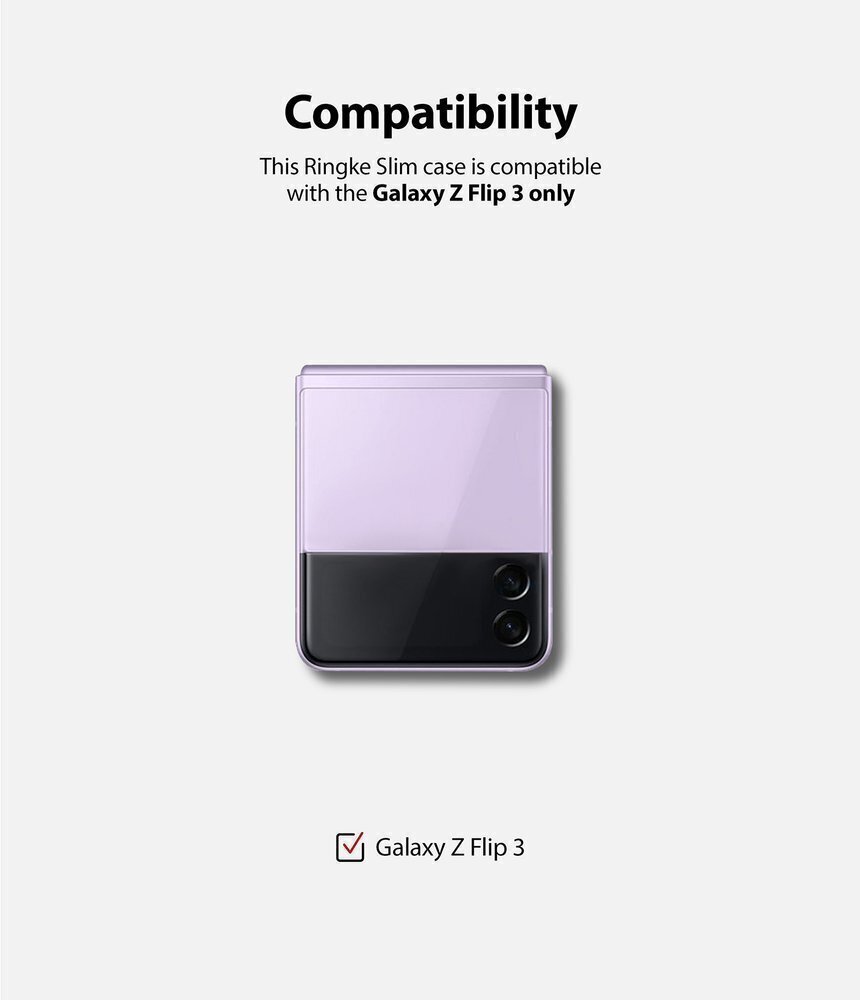 Ringke telefoniümbris sobib Samsung Galaxy Z Flip3 5G, must hind ja info | Telefoni kaaned, ümbrised | kaup24.ee