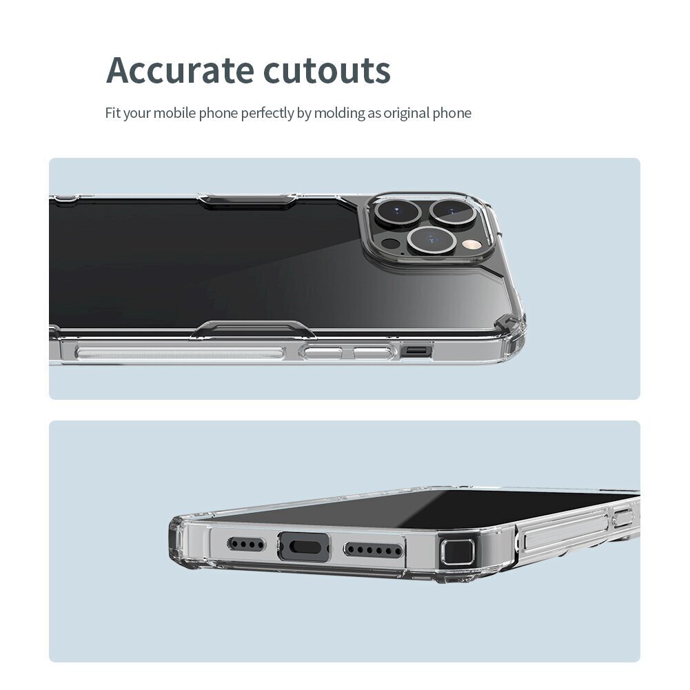 Telefonni ümbris Apple iPhone 13 Pro Nillkin Nature TPU PRO, läbipaistev hind ja info | Telefoni kaaned, ümbrised | kaup24.ee