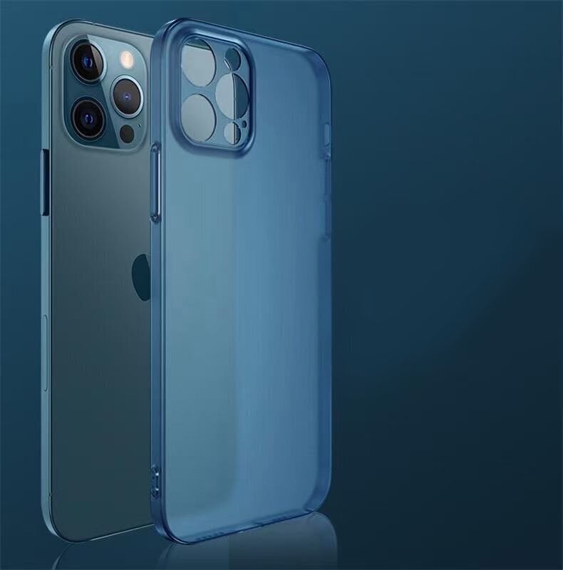 Telefoniümbris Matte Blue Skyfall Glass case (integrated tempered glass) Soundberry Apple iPhone 12 sinist värvi цена и информация | Telefoni kaaned, ümbrised | kaup24.ee