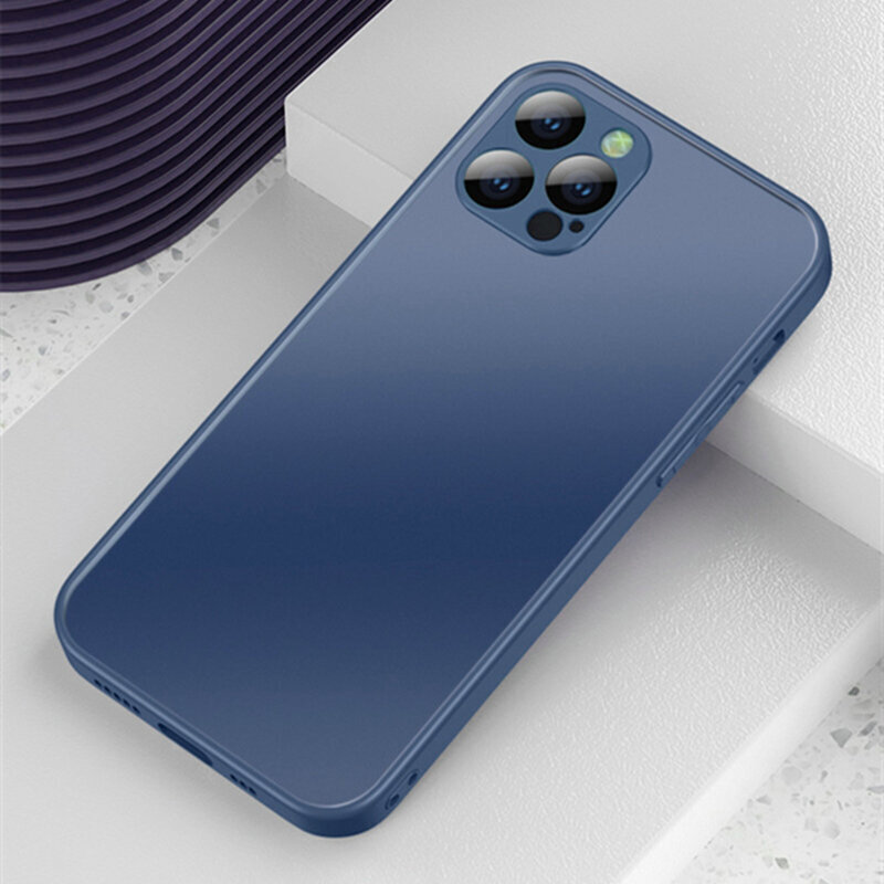 Telefoniümbris Matte Blue Skyfall Glass case (integrated tempered glass) Soundberry Apple iPhone 13 sinist värvi цена и информация | Telefoni kaaned, ümbrised | kaup24.ee