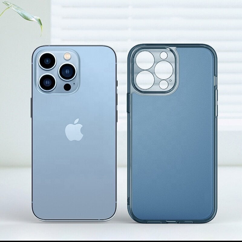 Telefoniümbris Matte Blue Skyfall Glass case (integrated tempered glass) Soundberry Apple iPhone 13 Pro Max sinist värvi hind ja info | Telefoni kaaned, ümbrised | kaup24.ee