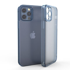 Telefoniümbris Matte Blue Skyfall Glass case (integrated tempered glass) Soundberry Apple iPhone 12 Pro sinist värvi hind ja info | Telefoni kaaned, ümbrised | kaup24.ee