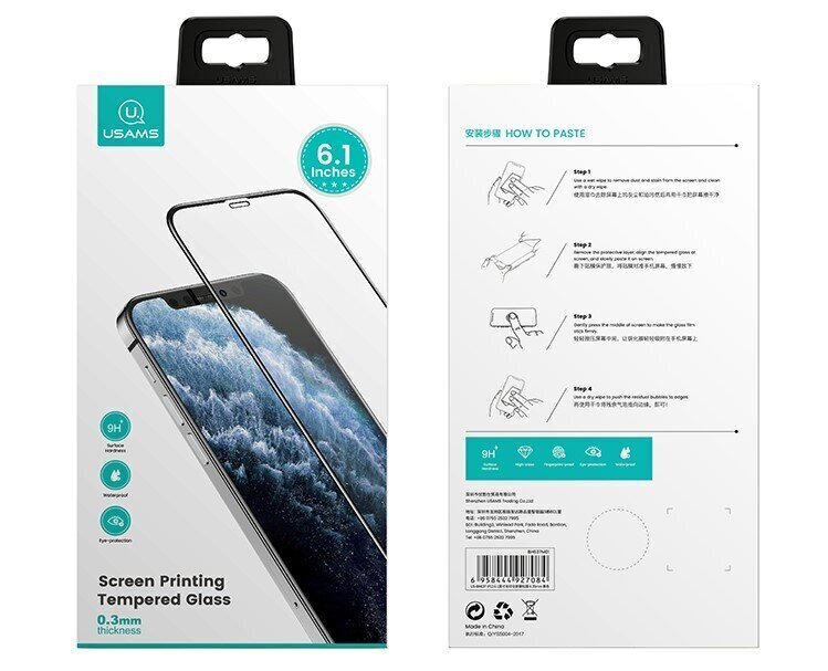 Kaitseklaas Apple Iphone 13 Pro Max USAMS BH787 0,3 mm цена и информация | Ekraani kaitsekiled | kaup24.ee