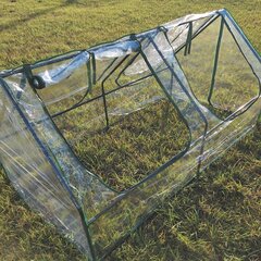 Taimelava/kasvuhoone Mini 0,92x0,92x1,8 m 0,8 mm PVC kilega hind ja info | Kasvuhooned | kaup24.ee