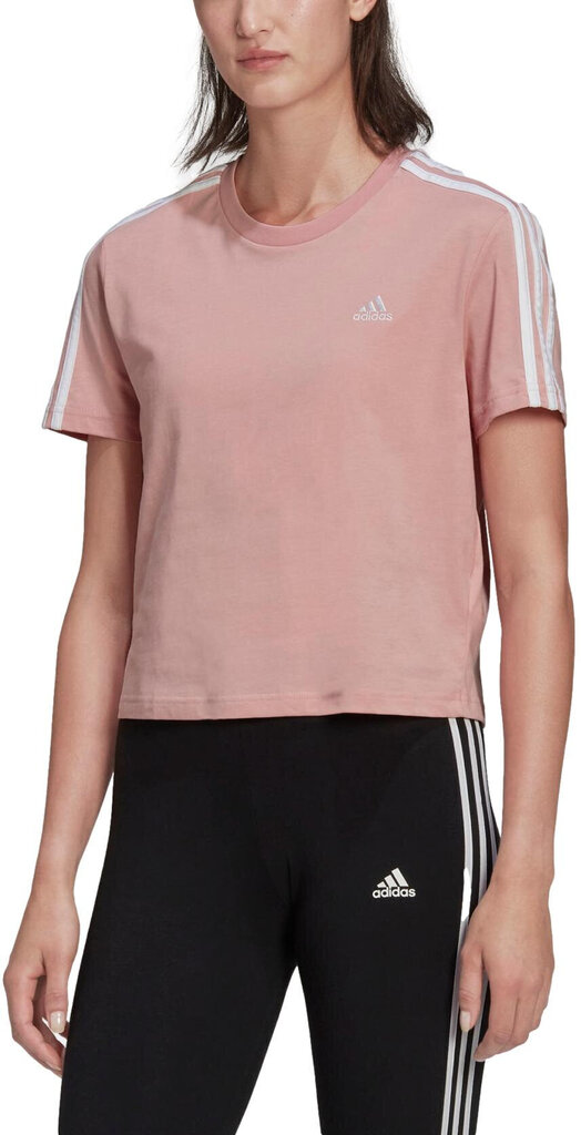 Adidas Pluusid W 3s Crop Tee Pink HF7245 HF7245/M цена и информация | Naiste T-särgid | kaup24.ee