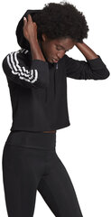 Adidas Džemprid W 3s Ft Crop Hoodie Black GM5582 GM5582/XL цена и информация | Женские толстовки | kaup24.ee