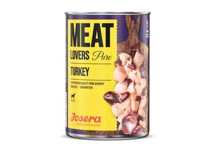 Josera MeatLovers täiskasvanud koertele Pure Turkey, 400g hind ja info | Konservid koertele | kaup24.ee