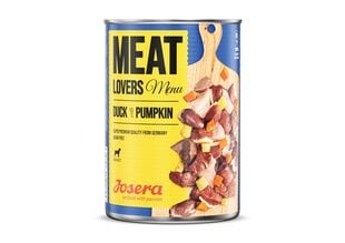 Josera MeatLovers täiskasvanud koertele Duck&Pumpkin, 800g hind ja info | Konservid koertele | kaup24.ee