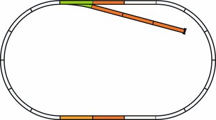 H0 Rööpakomplekt B laiendus killustikupadjaga, Piko цена и информация | Развивающий мелкую моторику - кинетический песок KeyCraft NV215 (80 г) детям от 3+ лет, бежевый | kaup24.ee