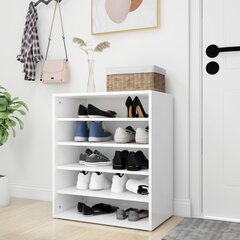 vidaXL Kingariiul, valget värvi, 60x35x70cm, MDP цена и информация | Полки для обуви, банкетки | kaup24.ee
