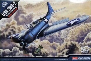 Liimitav mudel Academy 12335 USN SBD-2 "Midway" 1/48 hind ja info | Liimitavad mudelid | kaup24.ee