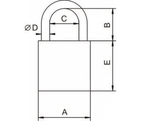 Tabalukk koodiga Lob KZL190Y hind ja info | Lukud | kaup24.ee