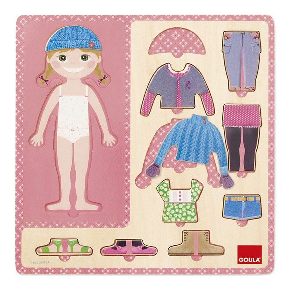 Pusle puidust ''Riieta tüdruk'' 3+ Goula hind ja info | Arendavad mänguasjad | kaup24.ee
