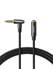 Kaable AUX elbow cable UGREEN AV188 mini jack 3.5 mm 2 m, must hind ja info | Mobiiltelefonide kaablid | kaup24.ee