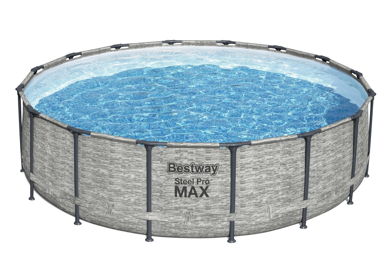 Karkassiga bassein Bestway Steel Pro Max, 488x122 cm, filtriga hind ja info | Basseinid | kaup24.ee