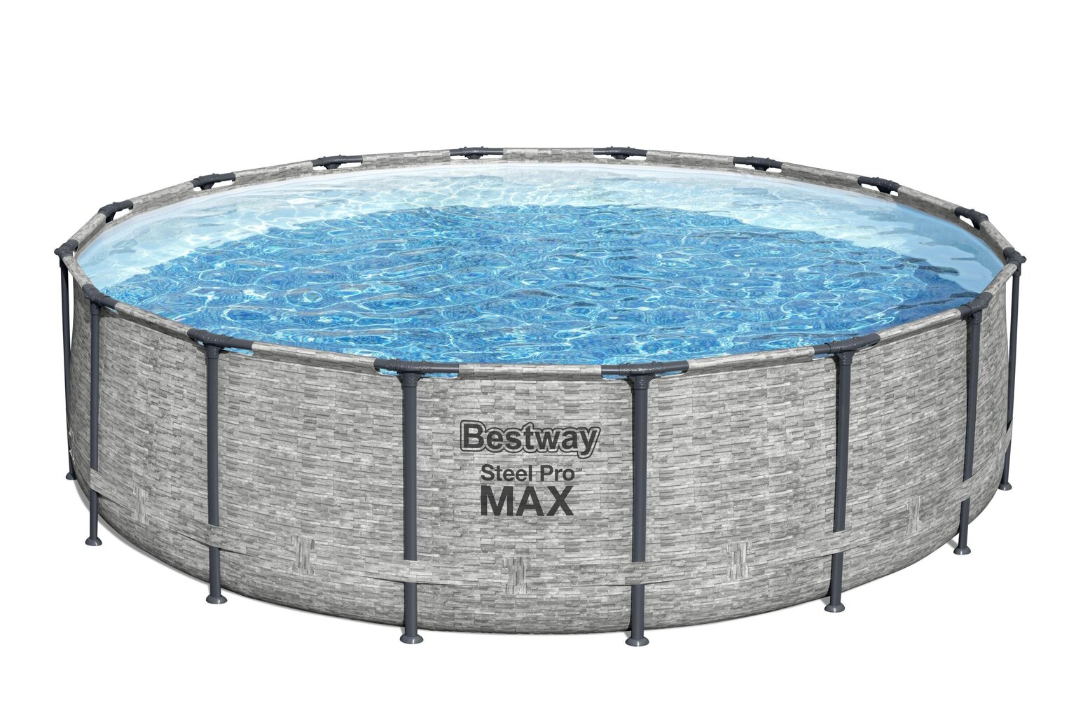 Karkassiga bassein Bestway Steel Pro Max, 488x122 cm, filtriga hind ja info | Basseinid | kaup24.ee