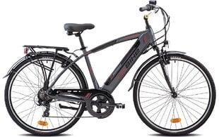 Электровелосипед Esperia Bourget E230 28", черный/серый цена и информация | Электровелосипеды | kaup24.ee