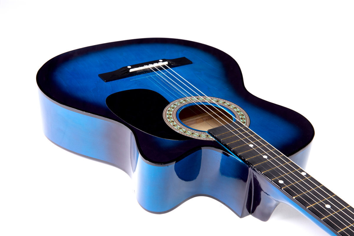 Akustiline kitarr A-10, sinine hind ja info | Kitarrid | kaup24.ee