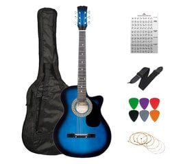 Akustiline kitarr A-10, sinine цена и информация | Гитары | kaup24.ee