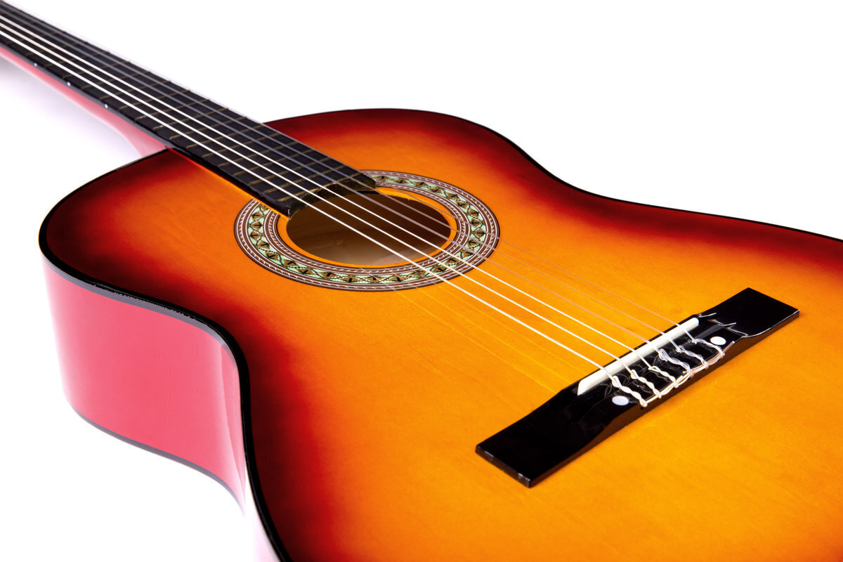 Klassikalise kitarri komplekt C-2, pruun цена и информация | Kitarrid | kaup24.ee