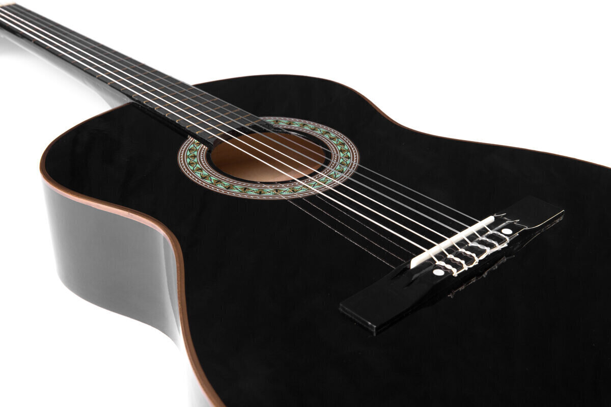 Klassikalise kitarri komplekt C-20, must hind ja info | Kitarrid | kaup24.ee