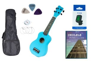 Jasmin U3 ukulele komplekt, taevasinine hind ja info | Kitarrid | kaup24.ee