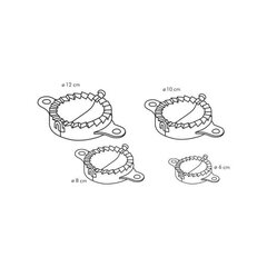 Pirukavormide komplekt Tescoma Delicia 4-osaline цена и информация | Столовые и кухонные приборы | kaup24.ee