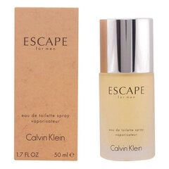 Meeste parfüüm Escape Calvin Klein EDT: Maht - 50 ml hind ja info | Meeste parfüümid | kaup24.ee