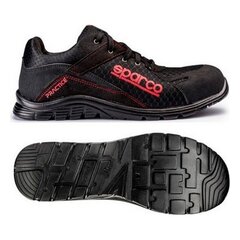 Обувь для безопасности Sparco Practice 07517, черная, размер: 44 цена и информация | Рабочая обувь 38 | kaup24.ee